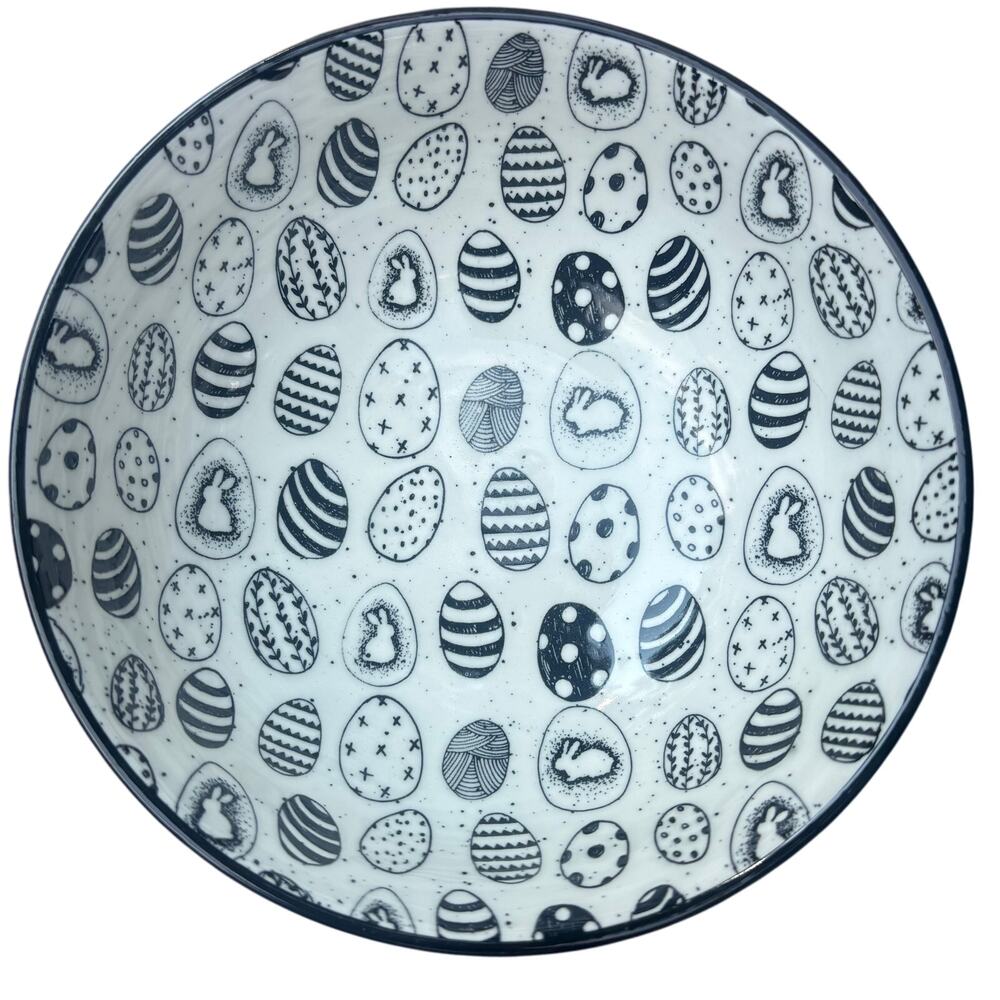Coco & Lola Premium Collection Pair of Bowl Raster Bunny & Eggs Whimsical - Picture 3 of 8